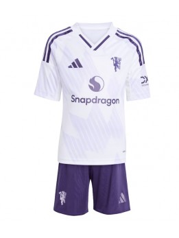 Billige Manchester United Bortedraktsett Barn 2025-26 Kortermet (+ Korte bukser)